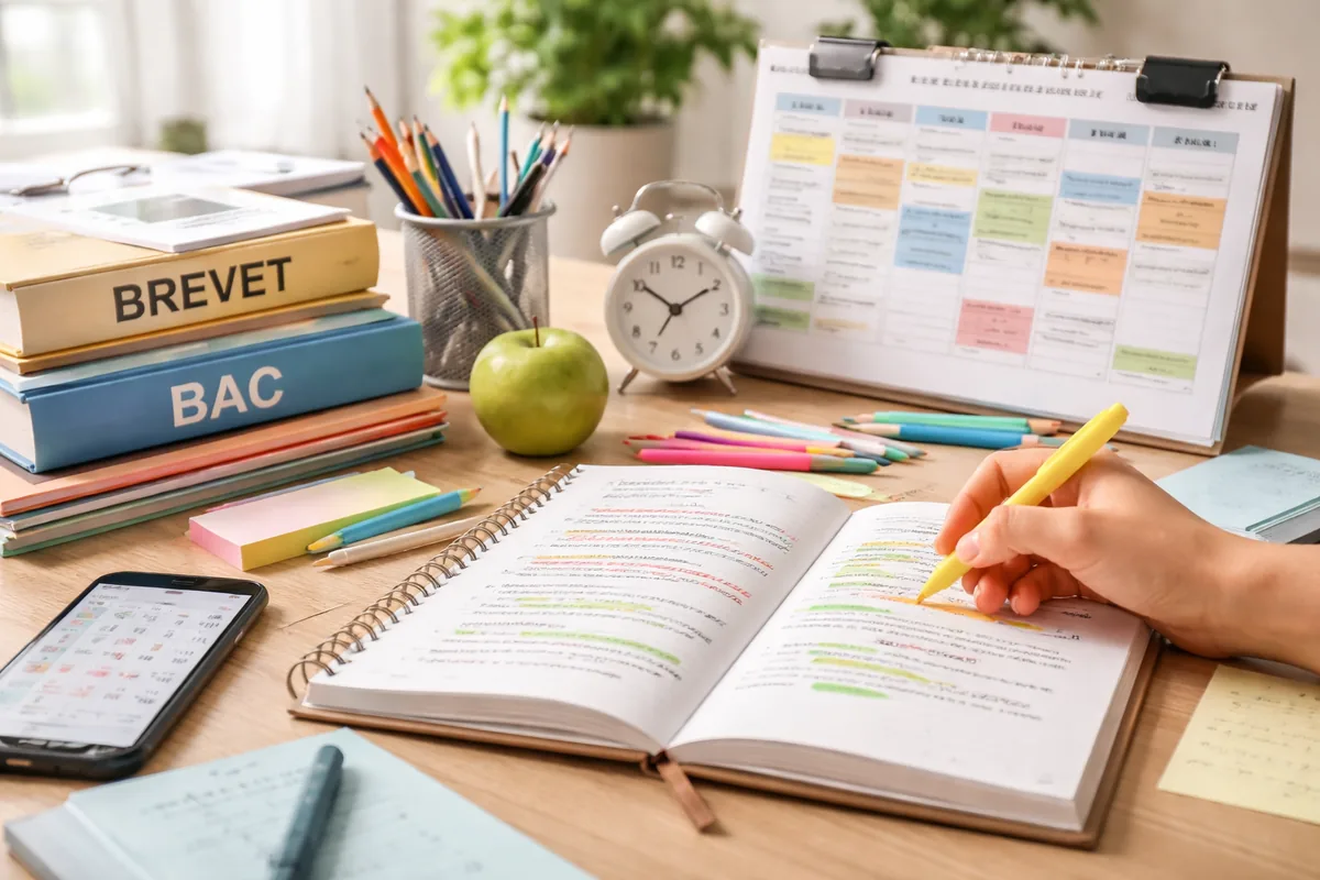 Comment organiser ses révisions pour le Bac et le Brevet efficacement
