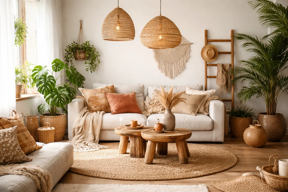 Aménager votre intérieur avec des éléments bohèmes et naturels